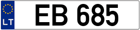 Trailer License Plate